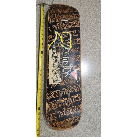 Vintage Dominion Skateboard Deck With Stickers - Picture 1 of 8